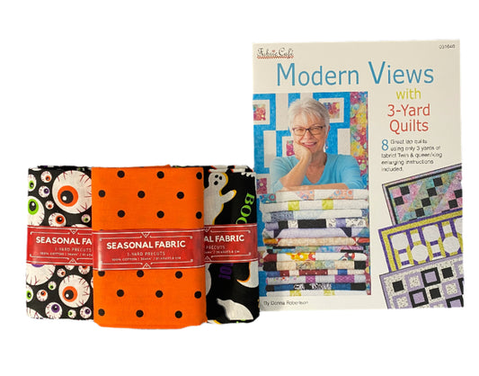 Quilt Kit - Modern Views With 3-Yard Quilts Book Plus 3 Yards of Coordinating Fabric