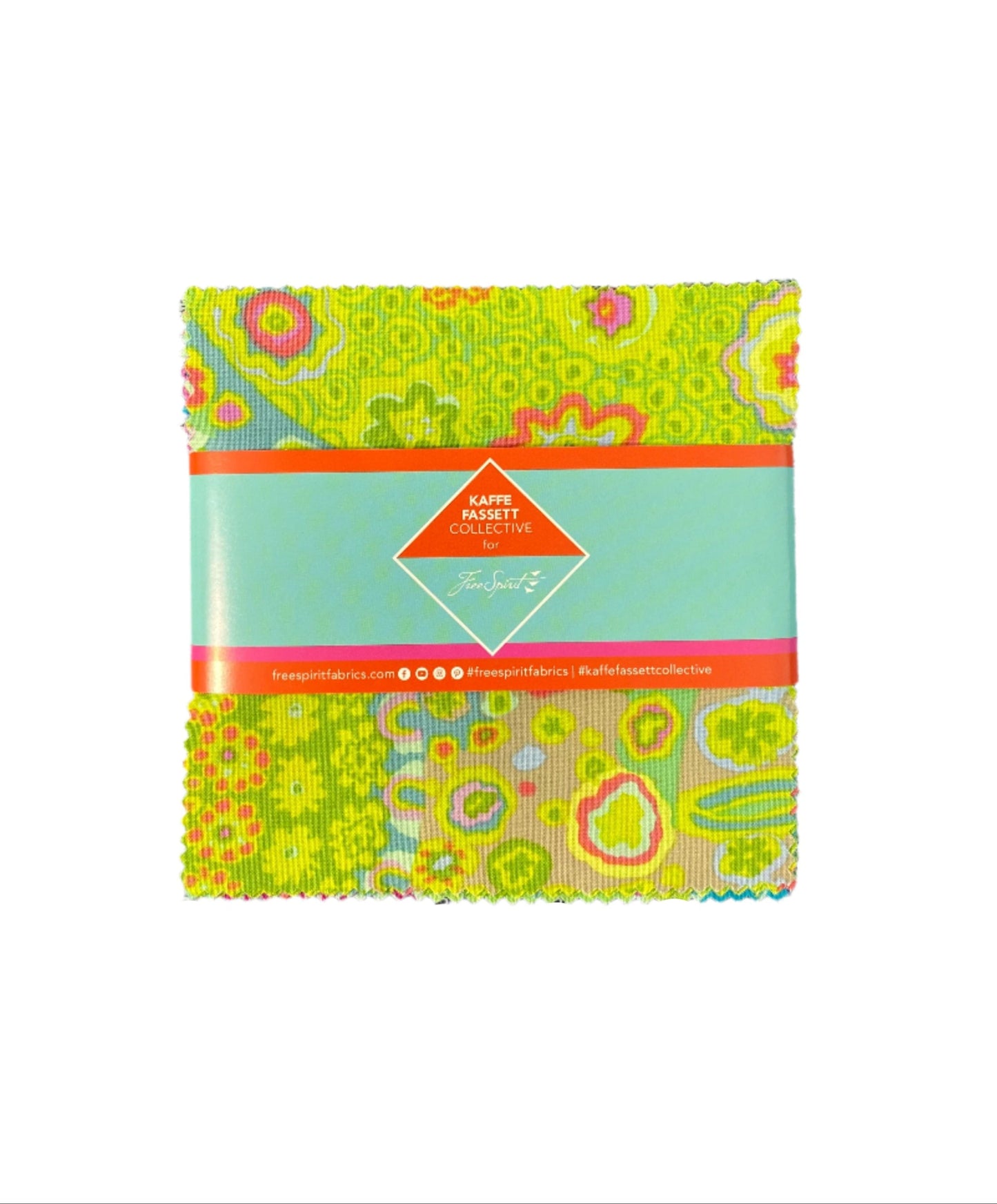 Precut Fabric Charm Pack Tidal Classics Plus by Kaffe Fassett for Free Spirit Fabrics - 5" Fabric Squares