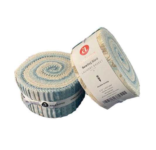 Fabric Jelly Roll by Laundry Basket Quilts for Andover Fabrics - 2 1/2" Strips