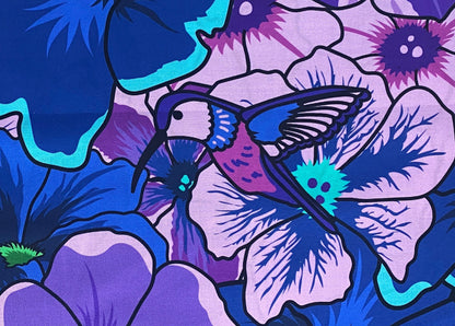 107"/108" Wide Purple and Blue Large Print Botanic Blast Collection by Sew Yeah Quilting for Riley Blake Designs