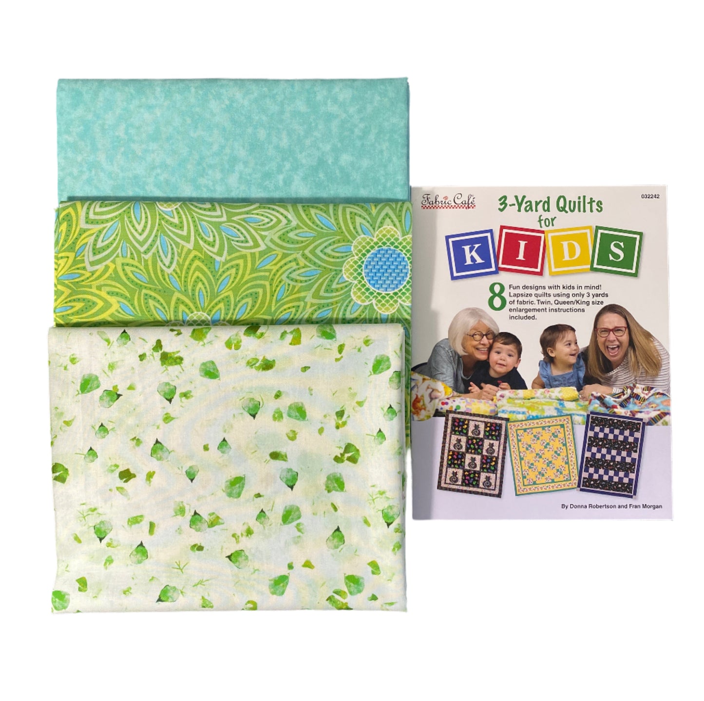 Quilt Kit - 3-Yard Quilts for Kids Book Plus 3 Yards of Coordinating Fabric