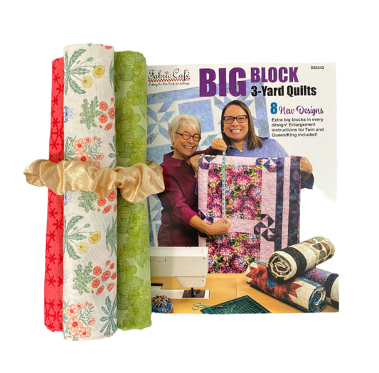 Quilt Kit - Big Block 3-Yard Quilts Book Plus 3 Yards of Coordinating Fabric