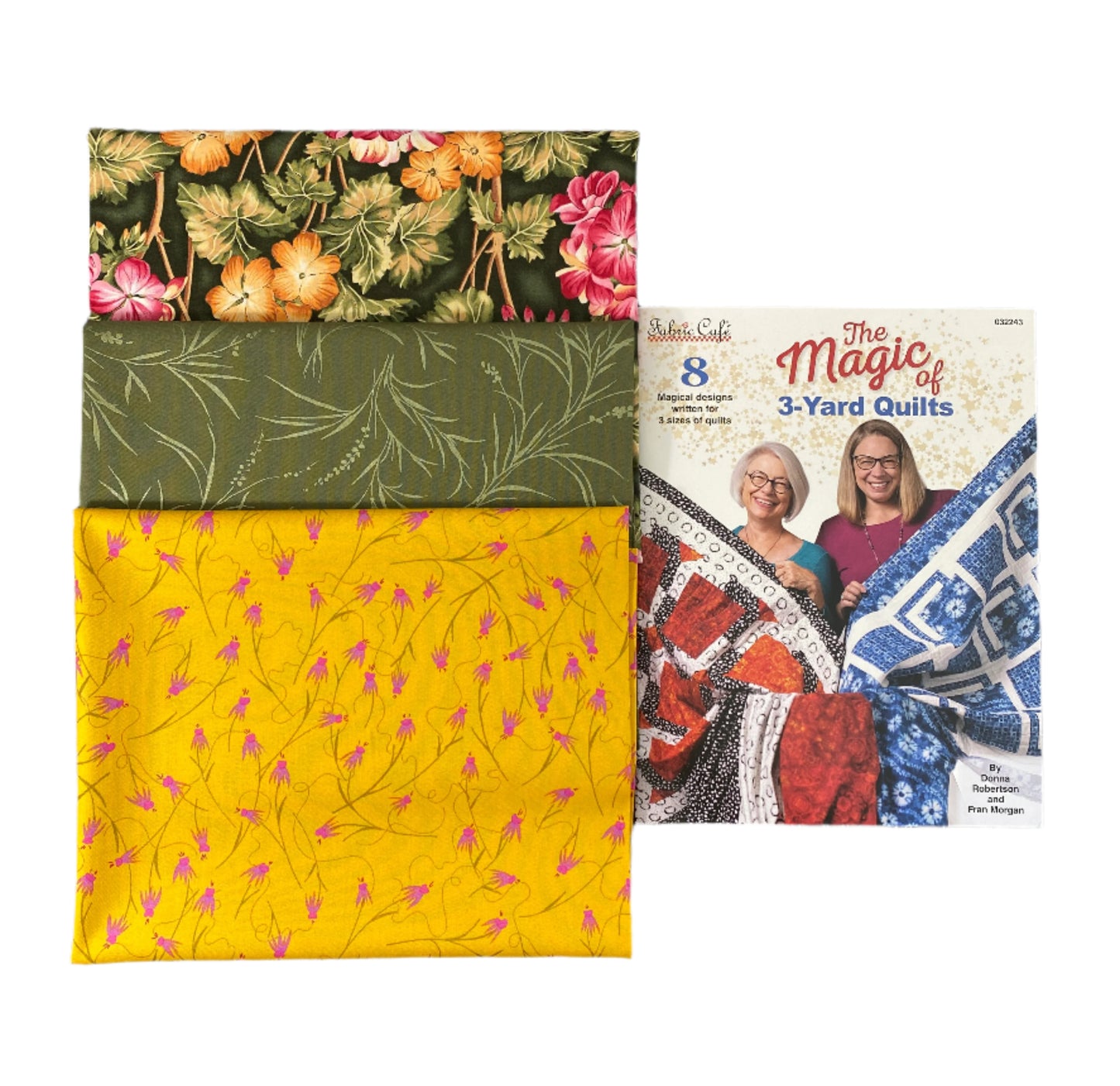 Quilt Kit - The Magic of 3-Yard Quilts Book Plus 3 Yards of Coordinating Fabric