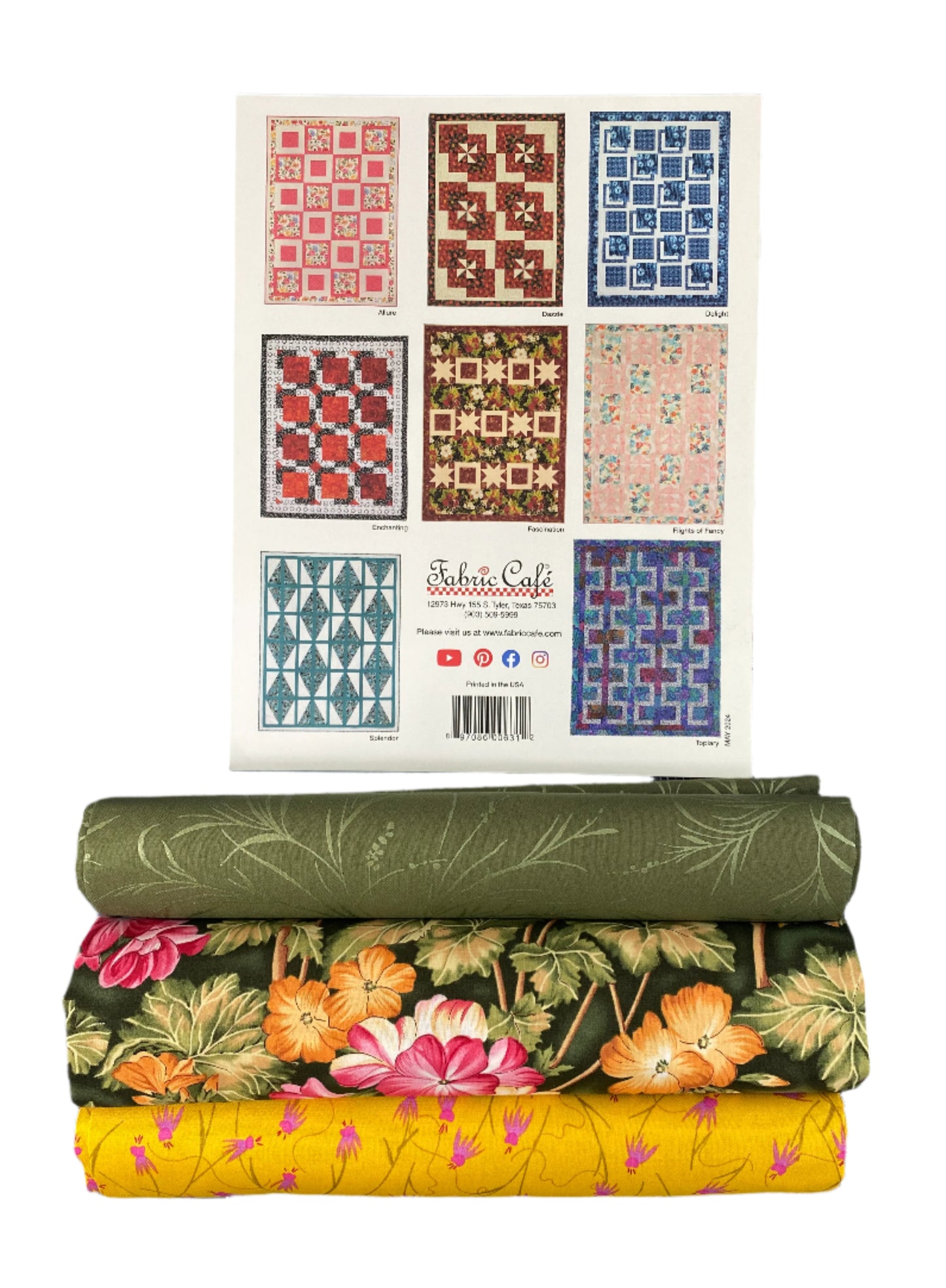 Quilt Kit - The Magic of 3-Yard Quilts Book Plus 3 Yards of Coordinating Fabric