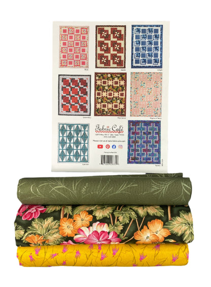 Quilt Kit - The Magic of 3-Yard Quilts Book Plus 3 Yards of Coordinating Fabric
