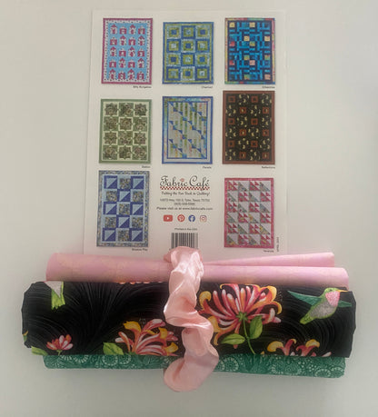 Quilt Kit - Stash Busting With 3-Yard Quilts Book Plus 3 Yards of Coordinating Fabric