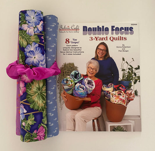 Quilt Kit - Double Focus 3-Yard Quilts Book Plus 3 Yards of Coordinating Fabric