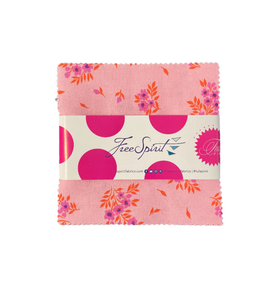 Precut Fabric Charm Pack True Colors by Tula Pink for Free Spirit Fabrics - 5" Fabric Squares