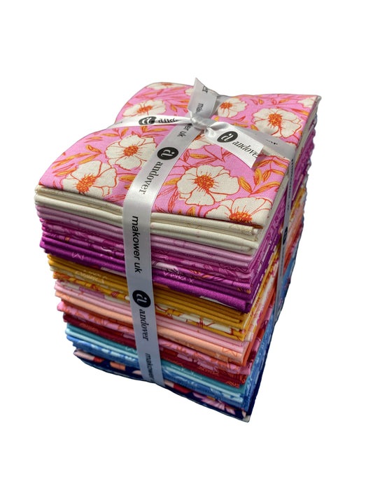 31 Fabric Fat Quarter Bundle - Petals and Stitches Collection by Stephanie Organes for Andover Fabrics