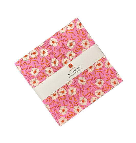 Precut Fabric Layer Cake - Petals and Stitches Collection by Stephanie Organes for Andover Fabrics - 10" Fabric Squares