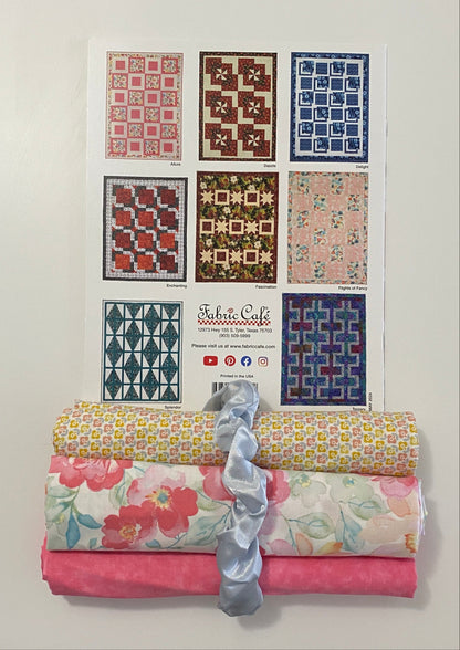 Quilt Kit - The Magic of 3-Yard Quilts Book Plus 3 Yards of Coordinating Fabric