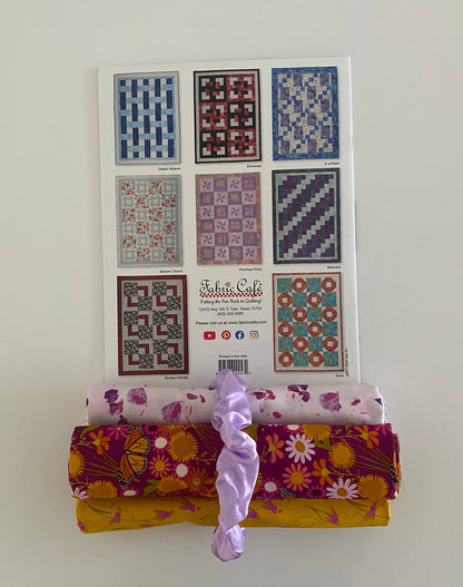 Quilt Kit - Quick As A Wink 3-Yard Quilts Book Plus 3 Yards of Coordinating Fabric