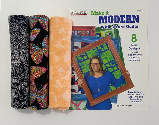Quilt Kit - Make it Modern With 3-Yard Quilts Book Plus 3 Yards of Coordinating Fabric