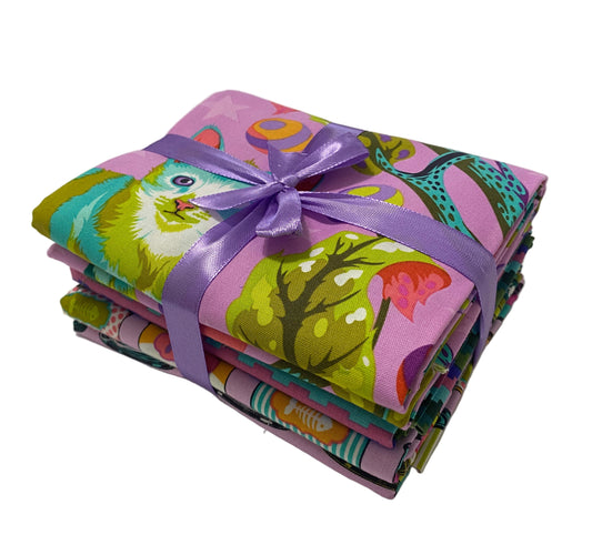 3 Yard Precut Bundle Pink Purple Free Spirit Fabrics - (3) 1 Yard Cuts Great for 3 Yard Quilts