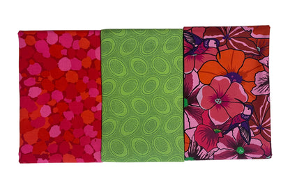 3 Yard Precut Pink Green Riley Blake and Free Spirit Fabrics - (3) 1 Yard Cuts Great for 3 Yard Quilts