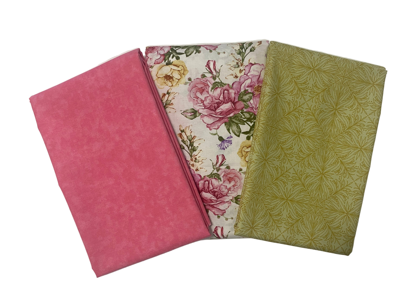 3 Yard Precut Bundle Pink Gold Riley Blake Benartex Cloud Nine Fabrics - (3) 1 Yard Cuts Great for 3 Yard Quilts