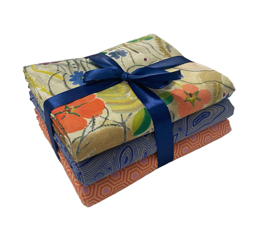 3 Yard Precut Bundle Salmon Gold Free Spirit Fabrics - (3) 1 Yard Cuts Great for 3 Yard Quilts