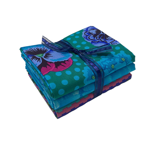 3 Yard Precut Bundle Blue Pink Purple Free Spirit Fabrics - (3) 1 Yard Cuts Great for 3 Yard Quilts