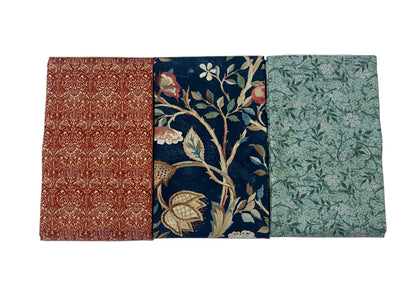3 Yard Precut Bundle Blue Rust Free Spirit Fabrics - (3) 1 Yard Cuts Great for 3 Yard Quilts