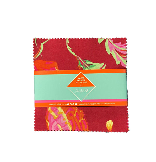 Precut Fabric Charm Pack Spectrum Classics Plus by Kaffe Fassett for Free Spirit Fabrics - 5" Fabric Squares
