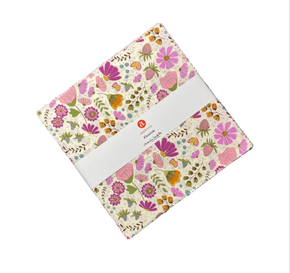 Precut Fabric Layer Cake Flourish Collection by Alexandra Bordallo for Andover Fabrics - 10" Squares
