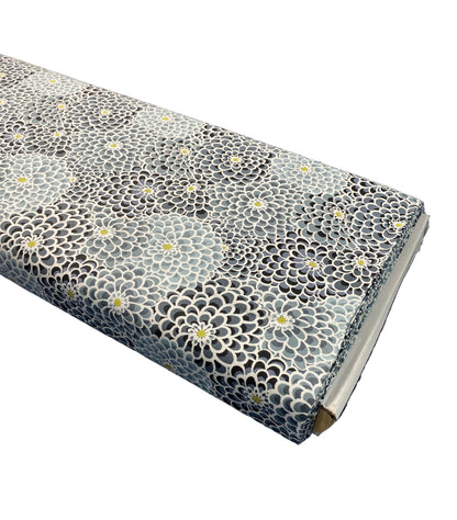 Packed Dahlia Gray Quilting Fabric – Keepsake Calico | 100% Cotton Fabric