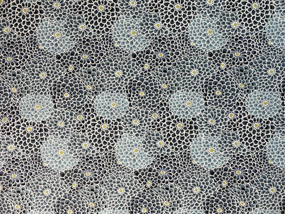 Packed Dahlia Gray Quilting Fabric – Keepsake Calico | 100% Cotton Fabric