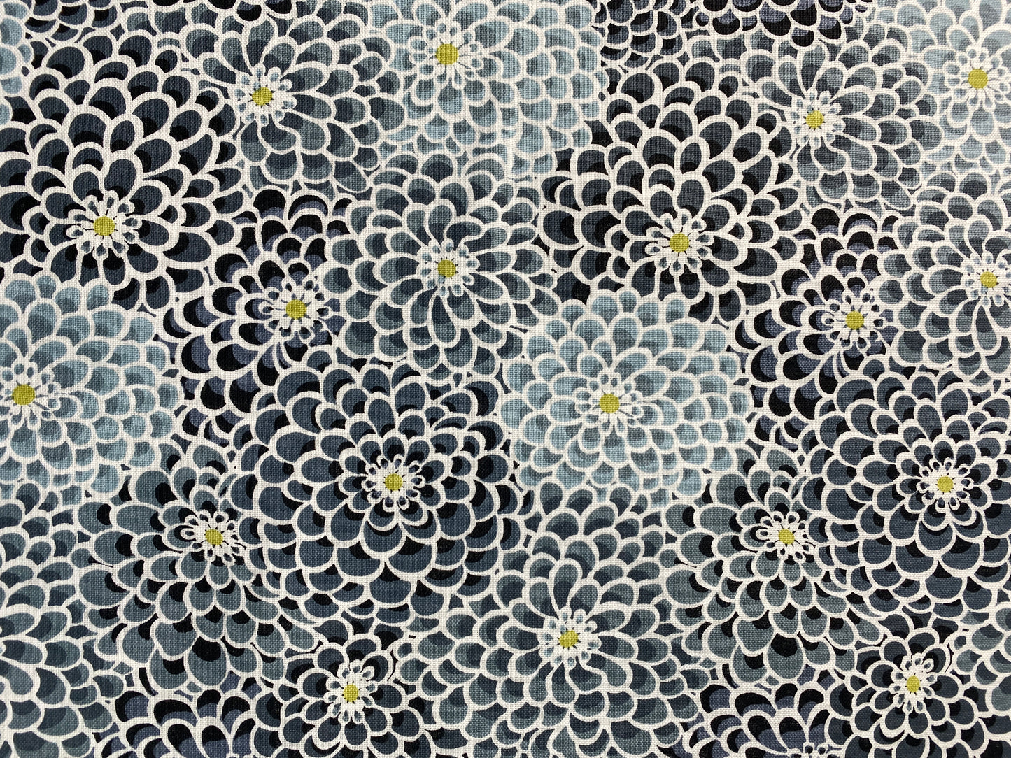 Packed Dahlia Gray Quilting Fabric – Keepsake Calico | 100% Cotton Fabric