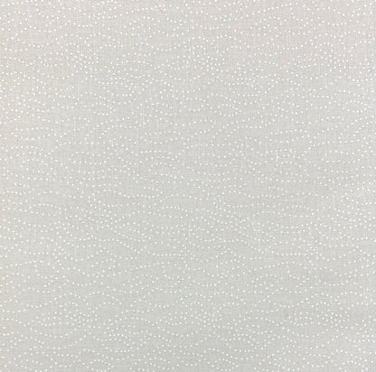 Ecru Quilting Fabric - Wavy Dots Background Fabric - Sold by the Yard