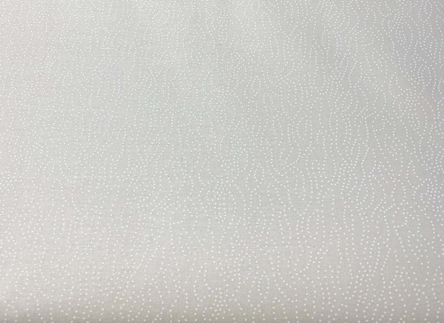 Ecru Quilting Fabric - Wavy Dots Background Fabric - Sold by the Yard