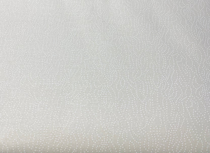 Ecru Quilting Fabric - Wavy Dots Background Fabric - Sold by the Yard
