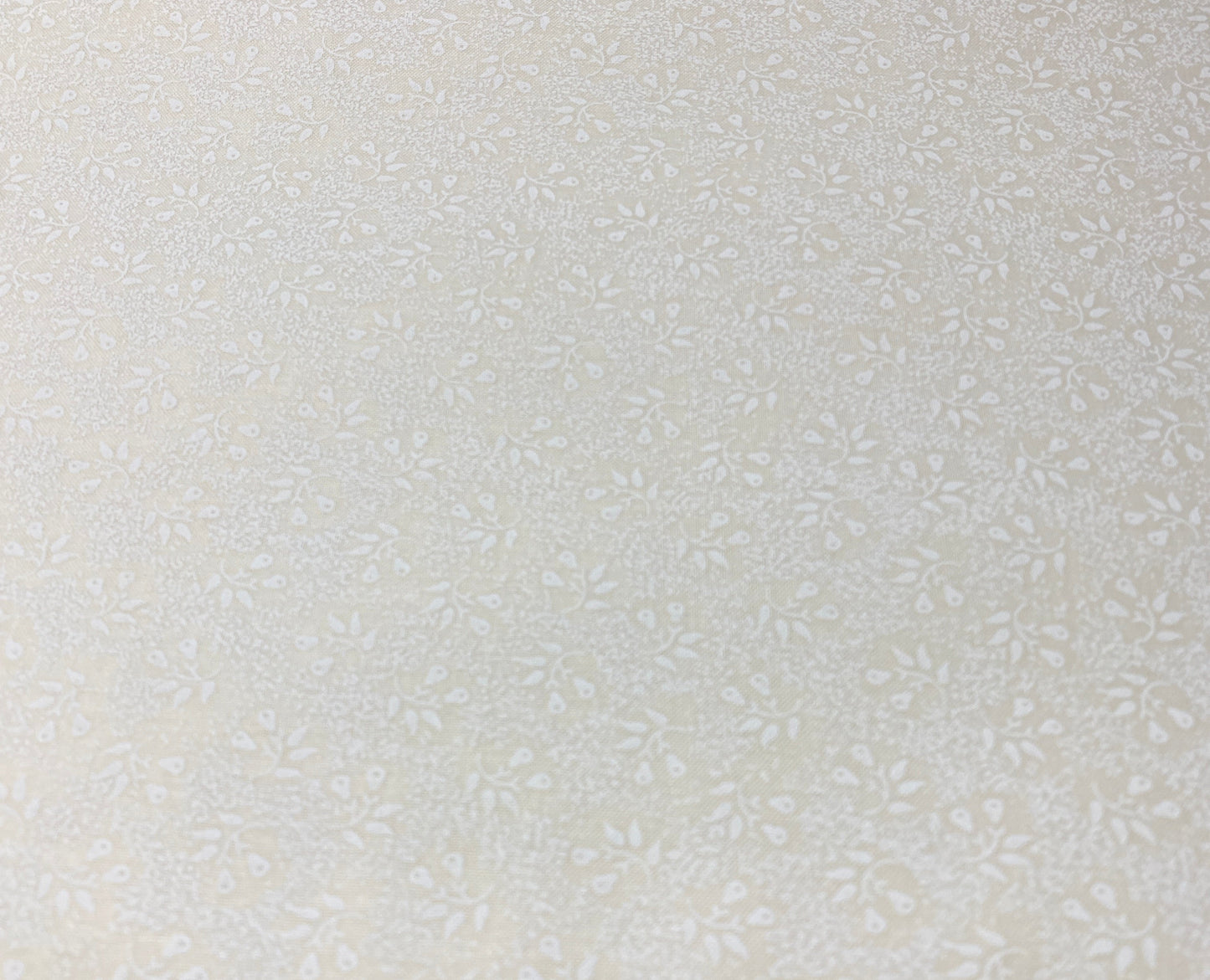 Ecru Quilting Fabric - Small Floral Circle Background Fabric - Sold by the Yard