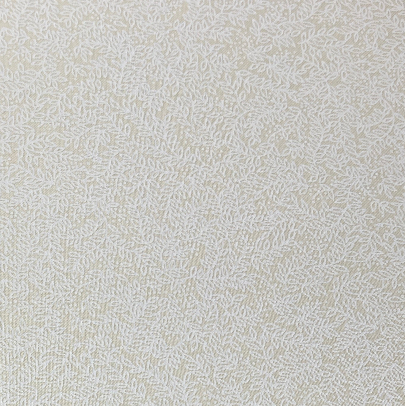 Ecru Quilting Fabric - Vines and Dots Background Fabric - Sold by the Yard