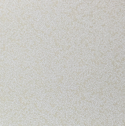 Ecru Quilting Fabric - Vines and Dots Background Fabric - Sold by the Yard