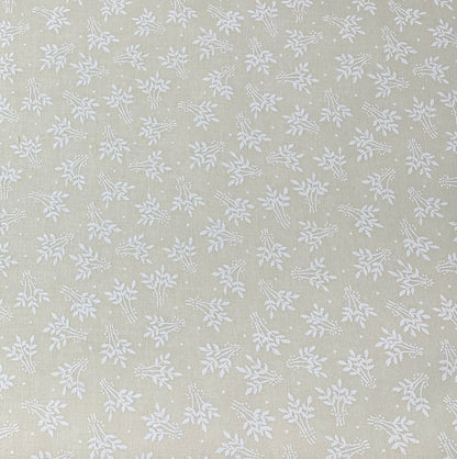 Ecru Quilting Fabric - Sprigs Background Fabric - Sold by the Yard