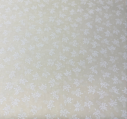 Ecru Quilting Fabric - Sprigs Background Fabric - Sold by the Yard