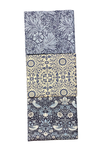 Fabric Fat Quarter Bundle | Delft Quilting Fabrics | 12 Pieces