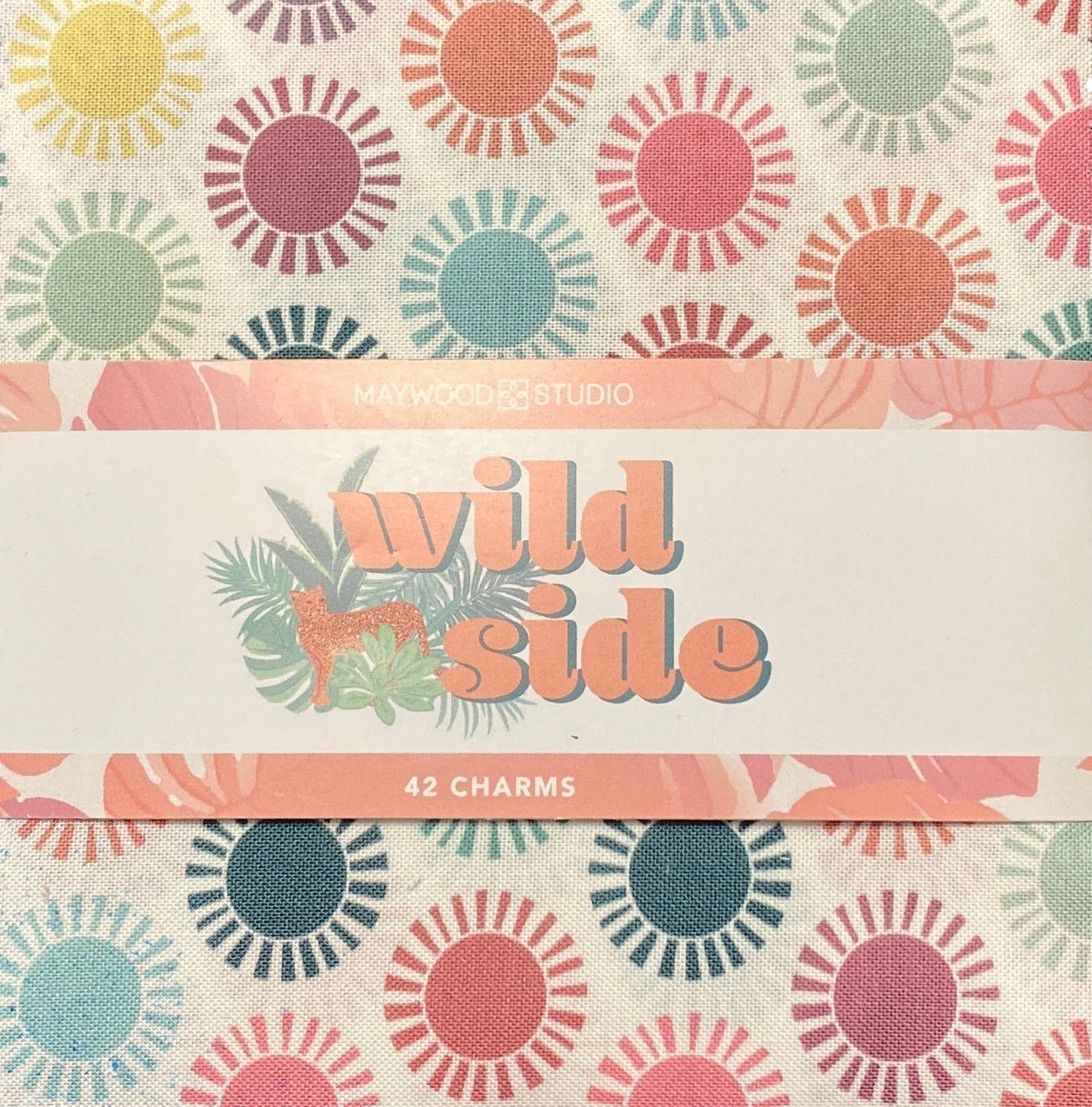 Quilting Fabrics Wild Side Collection 5" Charm Pack | Maywood Studio - 42 Pieces