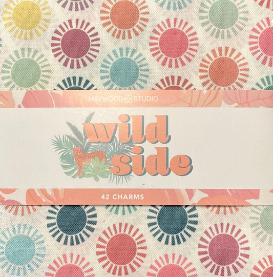 Quilting Fabrics Wild Side Collection 5" Charm Pack | Maywood Studio - 42 Pieces