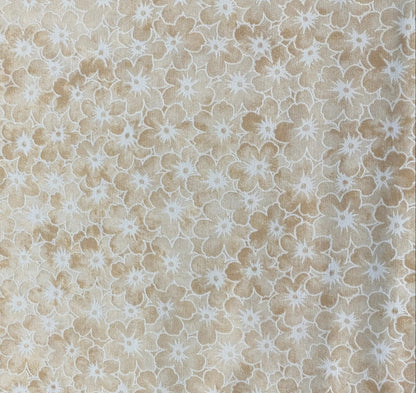 Cream Sundrenched Floral Quilting Fabric – Keepsake Calico | 100% Cotton Fabric