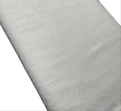 Small Floral White on White Quilting Fabric – Keepsake Calico | 100% Cotton Fabric