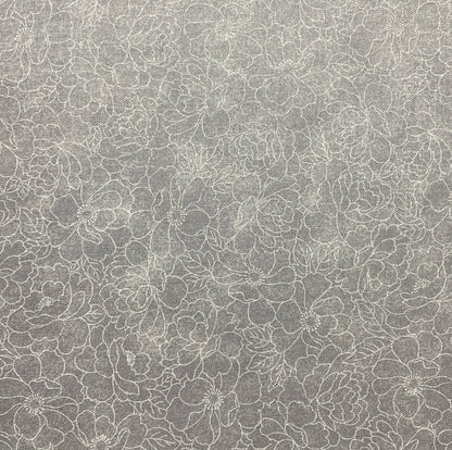 Gray Packed Floral Quilting Fabric – Keepsake Calico | 100% Cotton Fabric