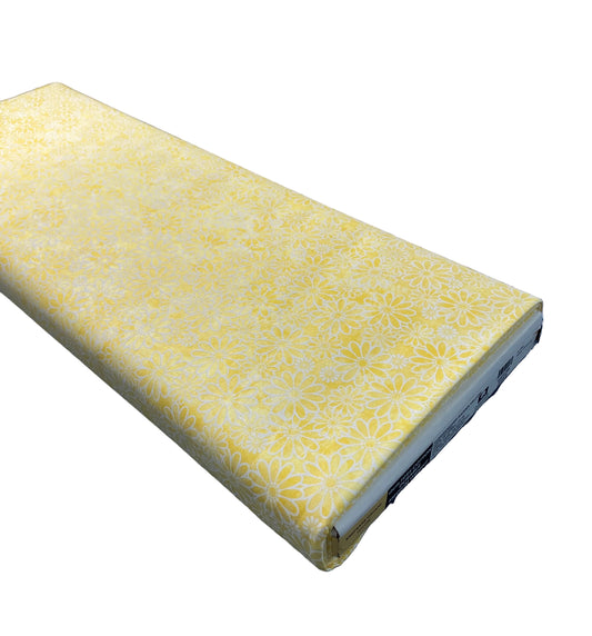 Yellow Sundrenched Daisies Quilting Fabric – Keepsake Calico | 100% Cotton Fabric