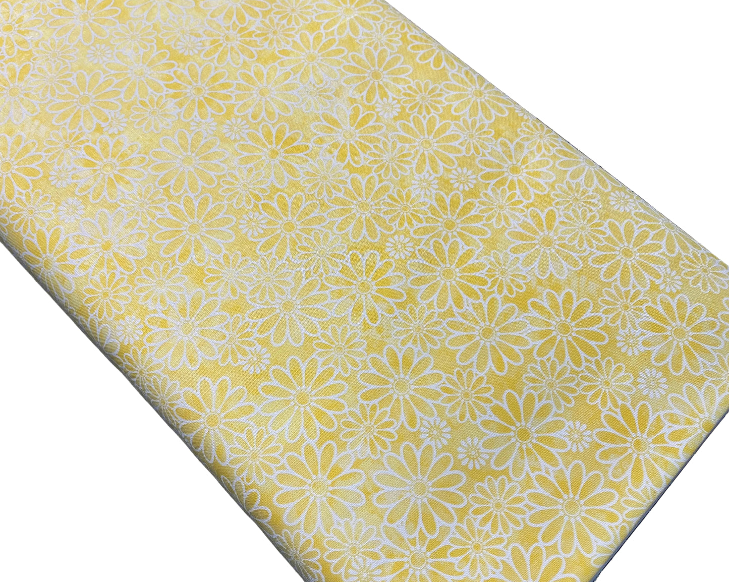 Yellow Sundrenched Daisies Quilting Fabric – Keepsake Calico | 100% Cotton Fabric