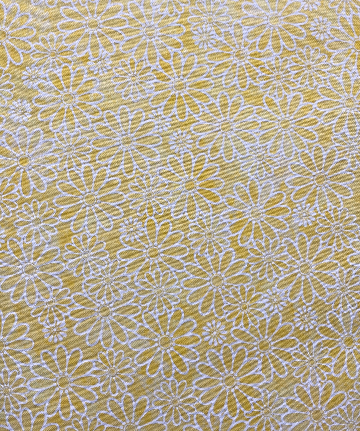 Yellow Sundrenched Daisies Quilting Fabric – Keepsake Calico | 100% Cotton Fabric