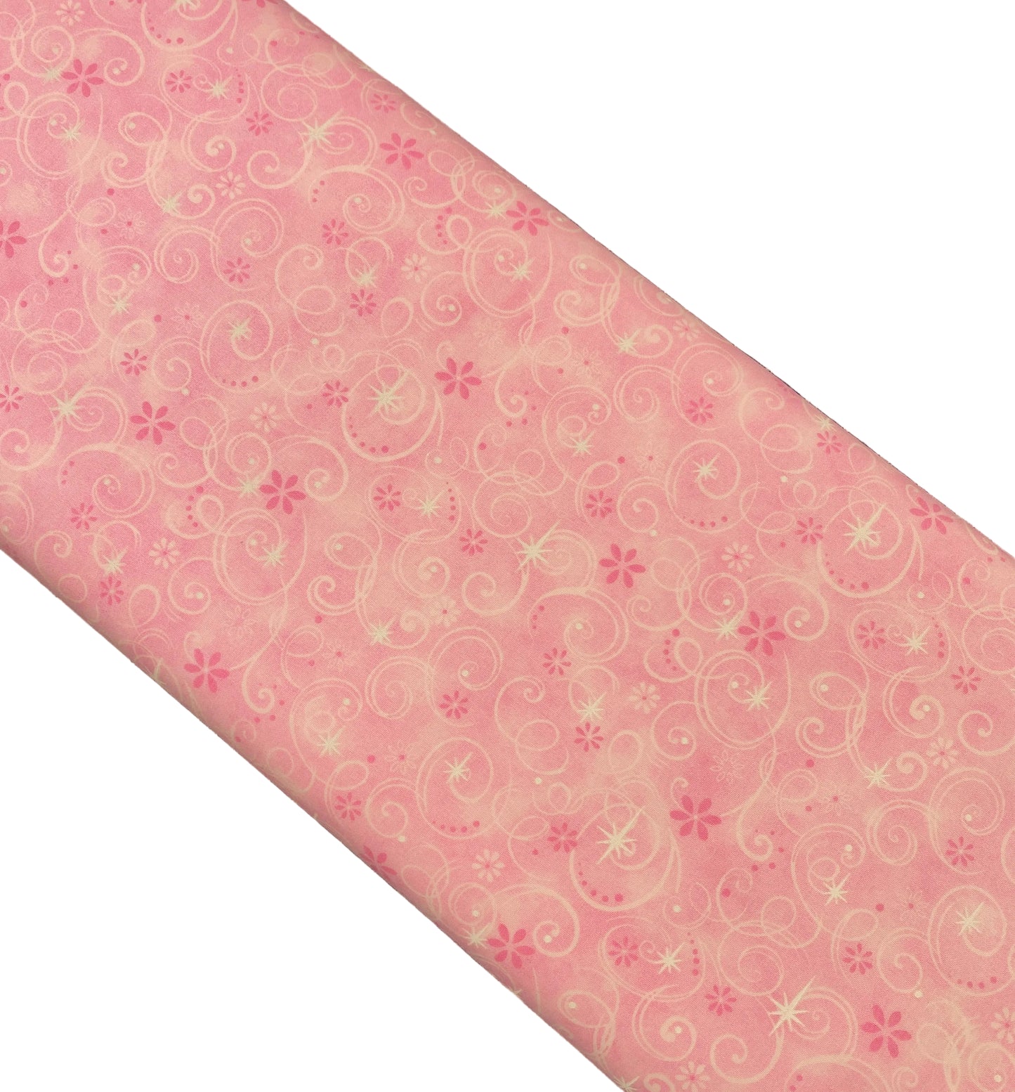 Pink Fairy Swirls Quilting Fabric – Keepsake Calico | 100% Cotton Fabric