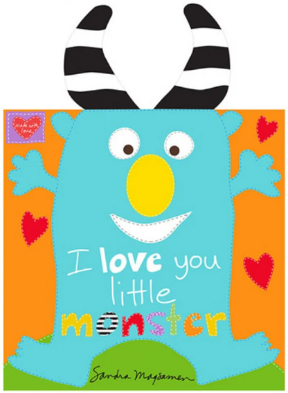 I Love You Little Monster Huggable and Loveable Fabric Book Panel by Sandra Magsamen for Studio E