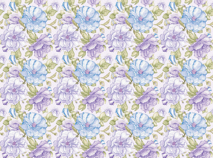 43-44" Wide BLOSSOM BLUE Floral Quilt Fabric from Judy's Bloom Collection by Eleanor Burns for Benartex - Sold by the Yard