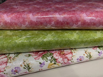 Floral Quilt Fabric from Judy's Bloom Collection by Eleanor Burns for Benartex 6 Yard Bundle - Pink