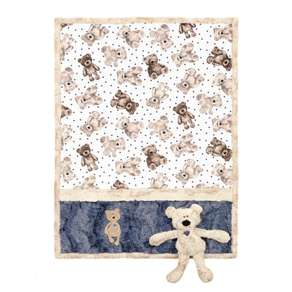 Shannon Fabrics Kimberbell Cuddle Buddies Kimberbear Quilt Kit - Animal Buddy & Blanket